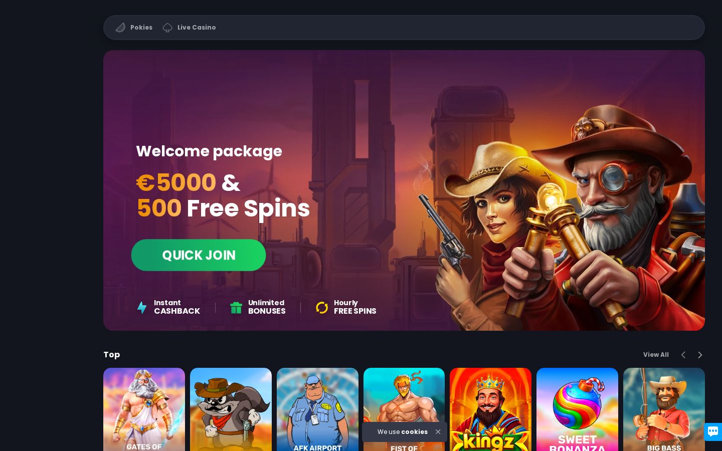 BitKingz homepage (desktop)