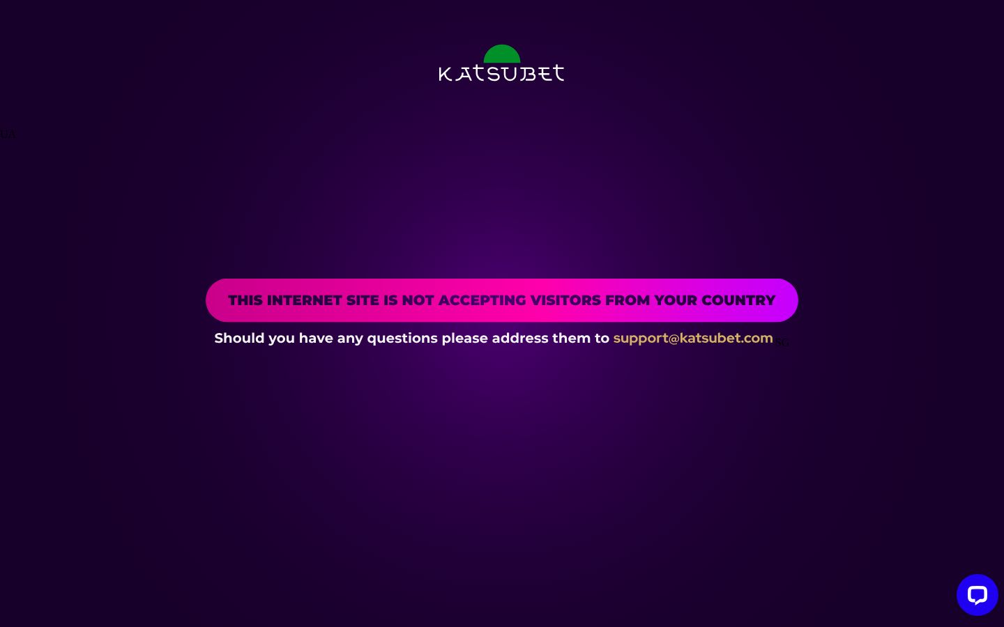 KatsuBet homepage (desktop)