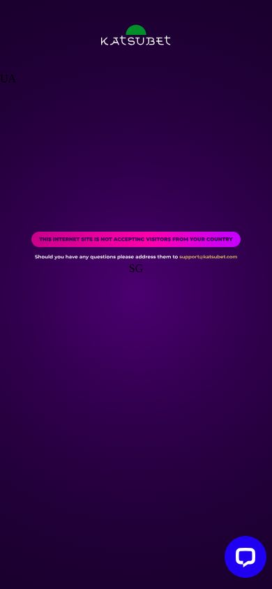 KatsuBet homepage (mobile)